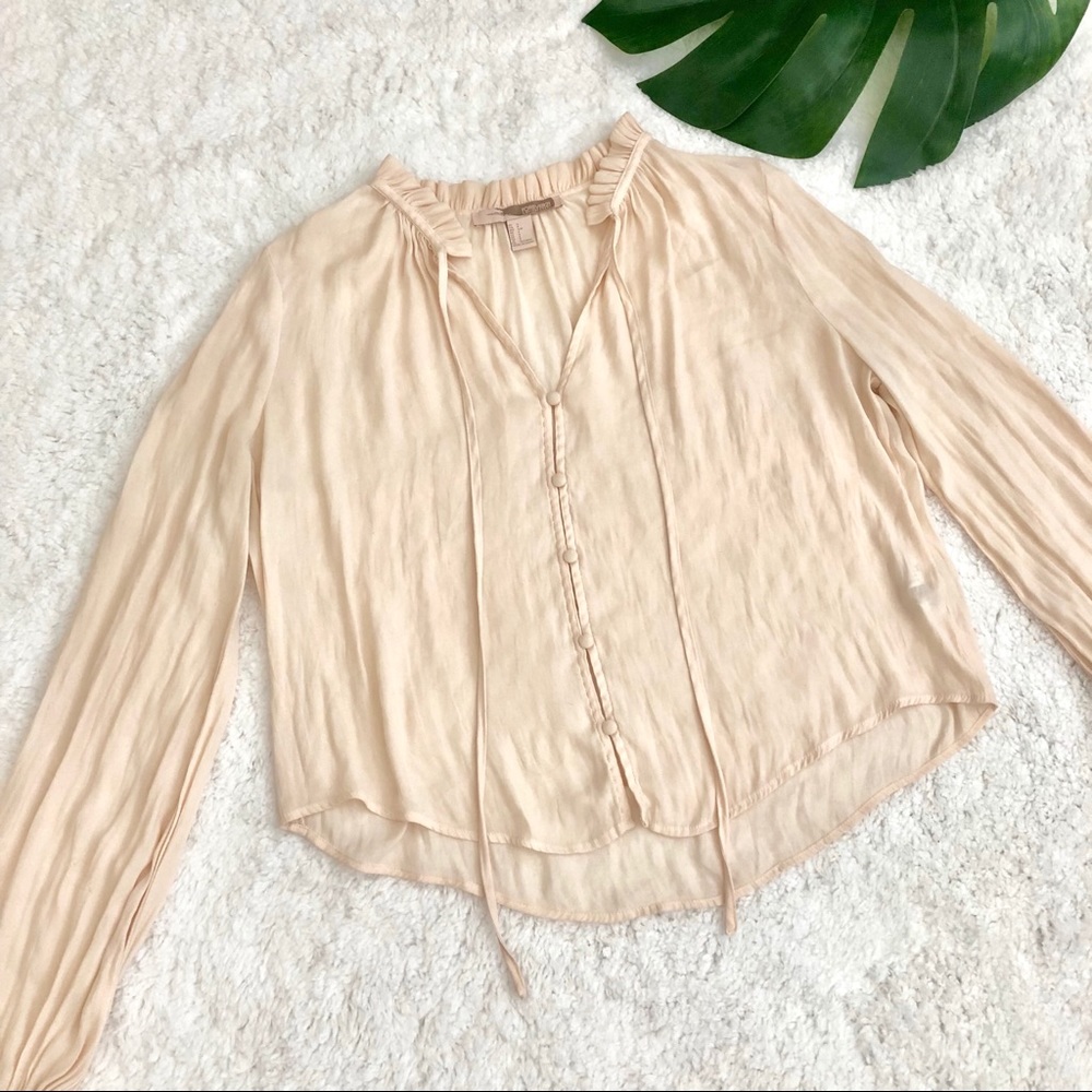 Forever21 Light Pink Flowy Blouse/Top
